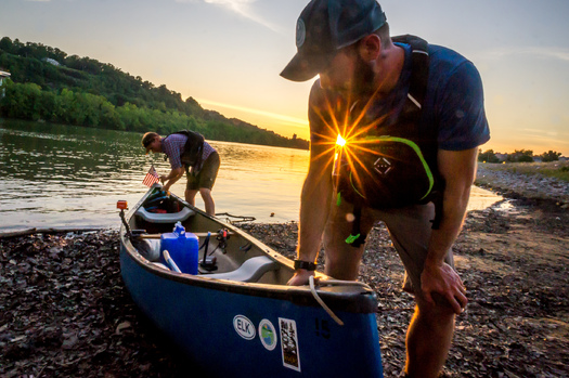 Adam Swisher and Matt Kearns traveled the length of the Elk River. They say protecting it will be good for West Virginia's future. (Chad Cordell)