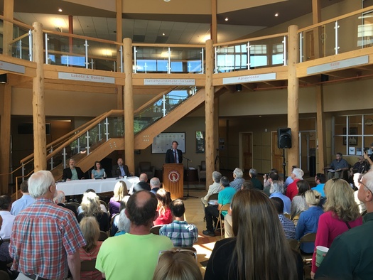 Gov. Steve Bullock presents his Montana Energy Plan at the University of Montana in Missoula on Wednesday. (Office of the Governor)
