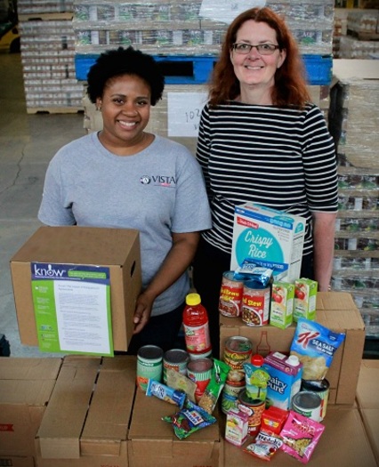 Japera Benson and Carol Whitmore work on Summer Meal Programs in Ohio. (Ohio Association of Foodbanks) 