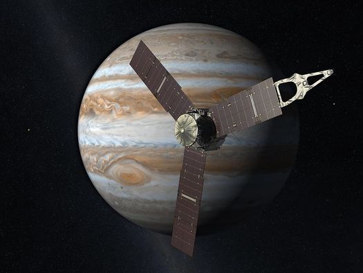 Juno is the first spacecraft to use only solar power so far from Earth. (NASA/JPL/Wikimedia Commons)