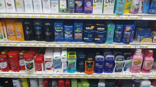 A new MASSPIRG survey cautions that some popular personal-care products on local store shelves are linked to negative health effects, including cancer. (M. Clifford)