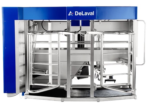 Dairy farmers who use them say robotic milking systems are leading to happier, healthier cows. (DeLaval.com)
