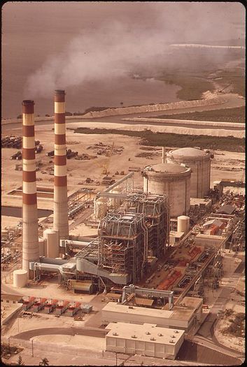 The Turkey Point power station is the subject of a federal Clean Water Act lawsuit. (Fred Ward/U.S. National Archives and Records Administration via Wikimedia Commons)