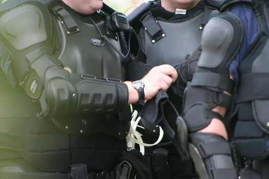 About 2,500 police officers from other states will be joining Cleveland police in patrolling the city during the RNC. (Elvert Barnes/Flickr)