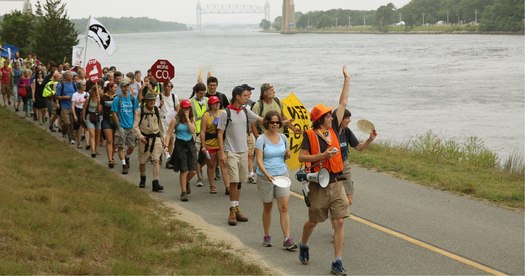 Opponents of Spectra Energy's natural gas pipeline plan are marching more than 40 miles today to protest transporting fracked gas into the Bay State. (350 Mass) 