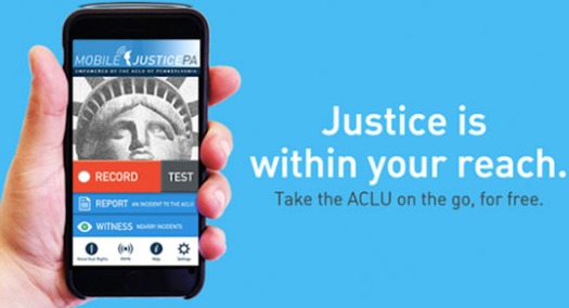 The Mobile Justice App records video directly to ACLU Servers. (ACLUPA)