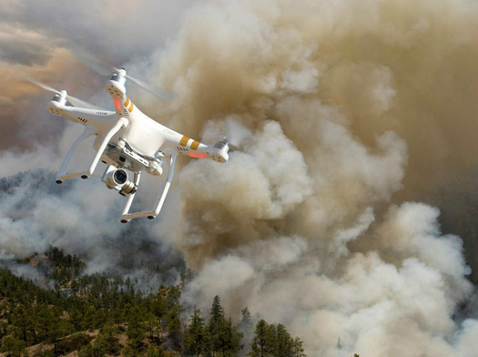 The federal government announced a new alerting system to reduce the number of drones that interfere with firefighting planes. (Bureau of Land Management)