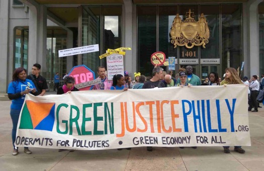 Protesters say the greatest crisis facing humanity is global climate change. (Green Justice Philly)
