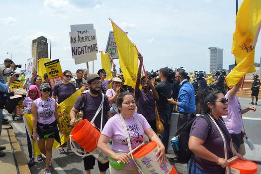 A self-described Toxic Tour is gaining support from the Bay State and beyond at the Democratic National Convention as activists call attention to the need for action on pollution and climate change. (Grassroots Global Justice Alliance)