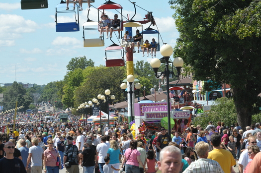 More than a million visitors are expected at the Iowa State Fair, which starts Thursday. (Wikimedia Commons)