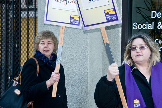 In-home healthcare providers have negotiated a new contract in Washington state that they say helps legitimize their profession. (Luke McGuff/Flickr)