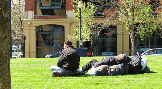 A study of Portland's homeless population says individuals who found stable housing saw their need for emergency care drop 18 percent. (Mike Krzeszak/Flickr)