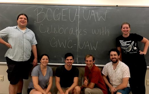 Boston College graduate students are using a new ruling by the National Labor Relations Board to push harder for recognition of their union. (BCGEU)