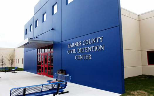 The Karnes County Immigration Detention Center in South Texas is one of dozens around the country operated by private, for-profit corporations. (DHS photo)
