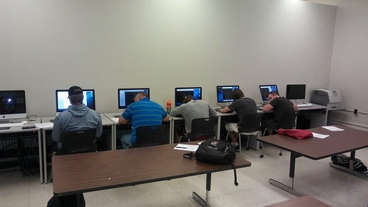 The Mines to Minds program will combine a semester of college with an apprenticeship to help laid-off coal miners and others begin a new high-tech careers. (Greg Stotelmyer)