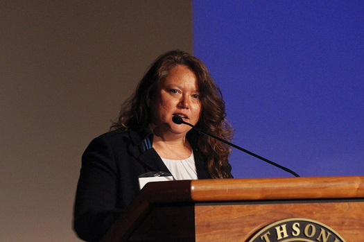 Quinault Indian Nation President Fawn Sharp says the proposed Dakota Access Pipeline raises concerns for native communities across the United States. (Jared King/Navajo Nation Washington Office)