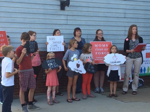 Parents and children wanted township supervisors to deny the permit for Range Resources to drill a third natural gas well near a school. (Moms Clean Air Force)