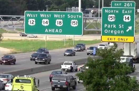 A state senator from northern Wisconsin says the state's scarce transportation funds are going to build roads in Milwaukee and Madison, not to fix rural roads that need maintenance. (WI Dept. of Trans.)