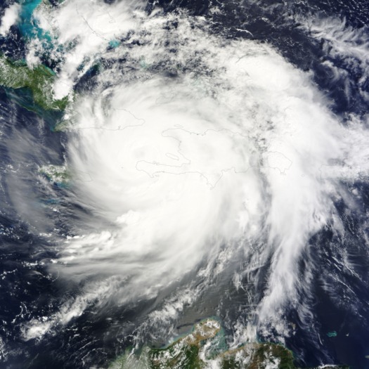 A leading climate expert says Hurricane Matthew was fueled by climate change. (NASA.gov) 