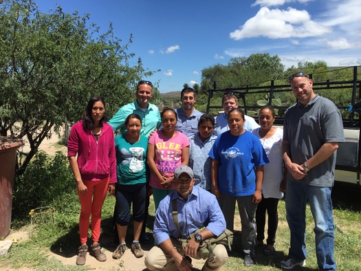 Karban (pictured in the center, back row) was one of 24 officers from Mecklenburg and Union counties to travel to Mexico in September as part of a program coordinated by Go Global NC. (Karban)