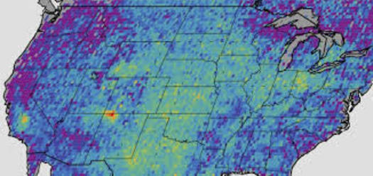 Imgenes satelitales muestran un penacho de metano cerca del rea de Four Corners (NASA)