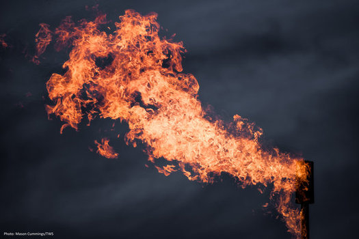 The Bureau of Land Management has finalized a rule to cut down on methane gas wasted at oil and gas well sites through processes such as flaring and venting. (Mason Cummings/The Wilderness Society)