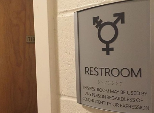The transgender students in one Pittsburgh-area high school can use only single-stall restrooms, or ones that don't match their gender identity. (sarahmirk/Wikimedia Commons)