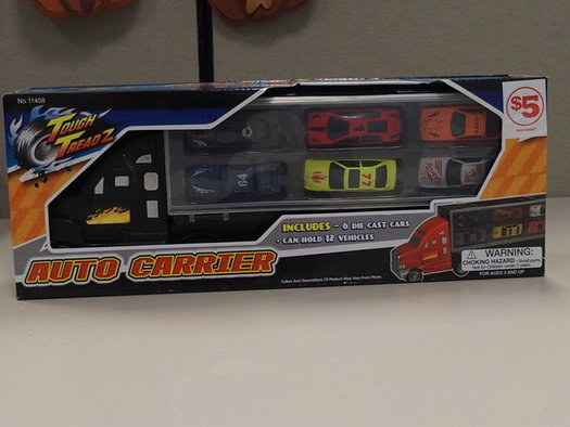 The ToughTreadz Auto Carrier is one of a dozen recalled toys recently being offered for sale online, according to a new report. (Office of Gov. Mario Cuomo)
