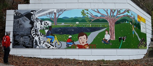 One town's wall mural illustrates the power of public art. (Lacy Hale)