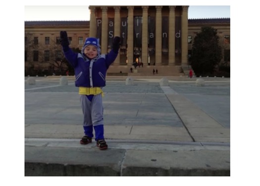 Matt Brown was born with heart defects, but his family says medical research has meant he can climb to the top of the steps featured in the movie 