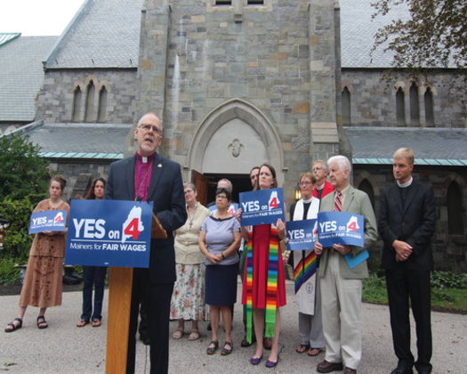 There was cause for celebration for supporters of Question 4, as the state minimum wage jumped to $9 an hour over the weekend. (Maine AFL-CIO)