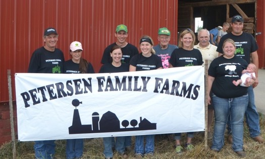 New financing helped Jim Peterson of Knoxville purchase 320 acres to be used for organic grains, cattle and sheep production. (Practical Farmers of Iowa)