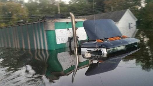 Princeville is among the North Carolina towns that remain devastated by the floods from Hurricane Matthew in October. (Erica Smith-Ingram)