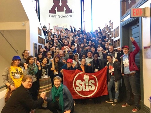 Students have organized a walkout on the University of Minnesota campus to show their concerns about new President Trump's agenda. (sds.org)