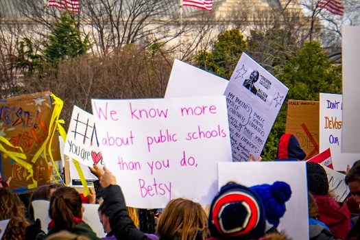 Public-education advocates are opposing the nomination of billionaire Betsy DeVos for secretary of education. (Ted Eytan/Flickr)