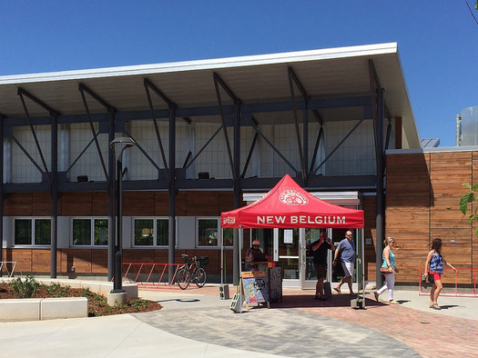 New Belgium Brewery, headquartered in Fort Collins, Colo., chose Asheville, N.C., as its second location, partly because of the state's water quality. (Joe Flood/Flickr)