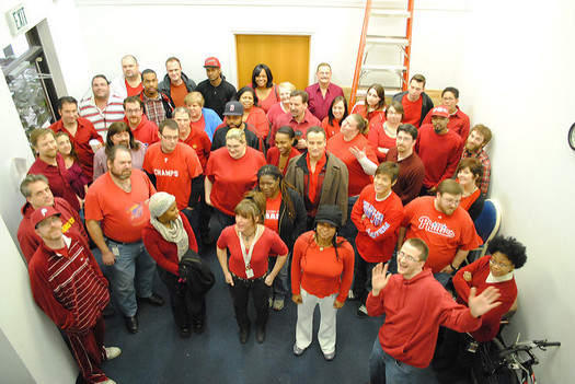 Folks around Ohio will wear red today to support heart-disease prevention. (Douglas Muth/Flickr)