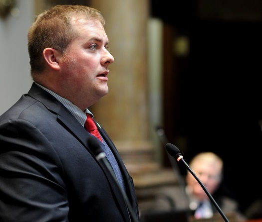 Kentucky Senate Judiciary Chair Whitney Westerfield is pushing legislation aimed at reducing disparities in how minority youth are treated by the juvenile-justice system. (LRC Public Information)