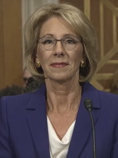One Michigan political observer points out that Betsy DeVos won't be the only one shaping education policy. (CSPAN/Wikimedia Commons) 