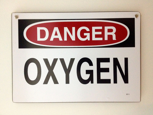 The Tennessee Fire Marshal recommends users of medical oxygen place signage in and outside of their homes to prevent accidental exposure to flame or heat. (Jason Eppink/flickr.com)