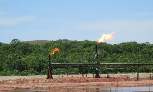 Flaring or burning of natural gas means less royalties for government agencies and more energy wasted. (Bureau of Land Management)