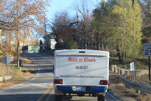 Proposed federal and state budget cuts are jeopardizing programs such as Meals on Wheels, in Connecticut and across the country. (Dwight Burdette/Wikimedia Commons)