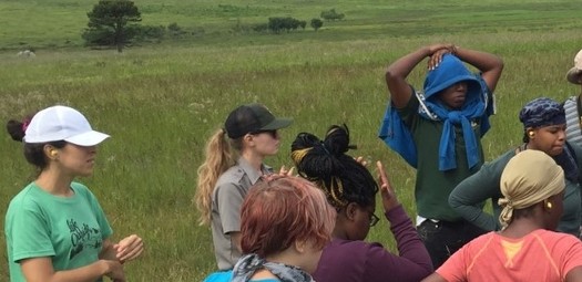 For women working on conservation issues in Virginia, such as Giles Harnsberger, left, current challenges are turning into opportunities for growth. (Groundwork RVA)