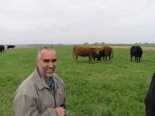 Bruce Carney of Maxwell says cattle and crops can coexist and benefit one another. (PFI)