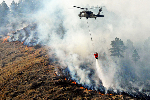 Research from South Dakota State University finds climate change has put the country at risk for more and greater forest fires. (Master Sgt. Don Matthews/US Army)
