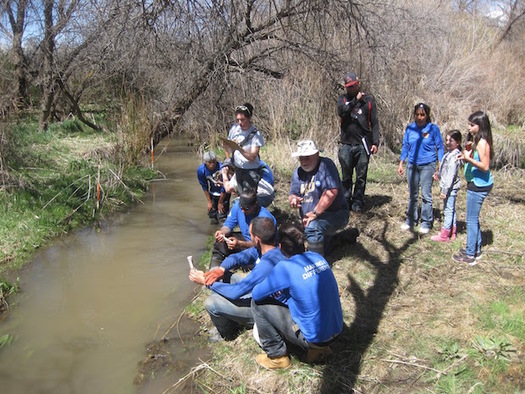 Kids in New Mexico are helping monitor water for the protection of generations to come. (Photo: Sierra Club Rio Grande) 