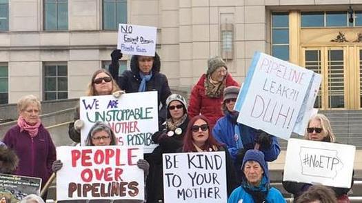 A climate march and rally in Iowa on Saturday will focus on issues including the Dakota Access Pipeline. (Bold Iowa)