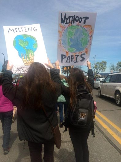Many Michiganders took to the streets to protest the Trump administration's environmental policies. (MI Climate Action Network)