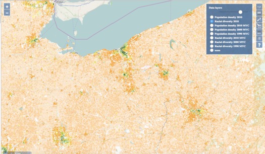 Maps are being used to plot diversity and segregation around the country. (University of Cincinnati)