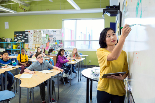 Texas is among several states considering laws that would block state and local school officials from limiting teachers to lessons using evidence-based science. (GettyImages)  